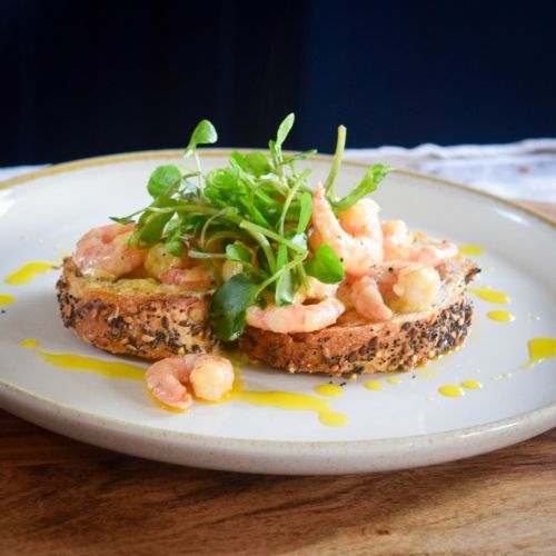 Yorkshire Rapeseed Oil Creamy Garlic Prawns Recipe