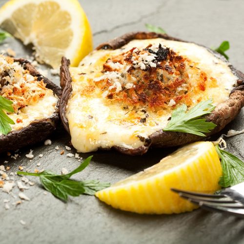 Baked Cheesy Mushrooms