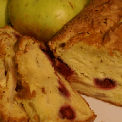 Apple and Raspberry Loaf