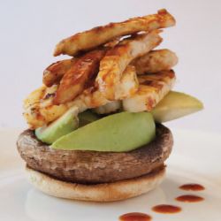 Chicken and Halloumi Stack