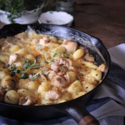 Creamy Chicken & Mushroom Gnocchi