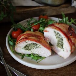Yorkshire Rapeseed Oil Honey & Mustard Stuffed Chicken with Spinach & Goat's Cheese Recipe