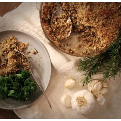 Mushroom & Chestnut Crumble