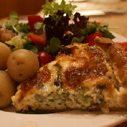 Ham and Stilton Quiche - Yorkshire Rapeseed Oil