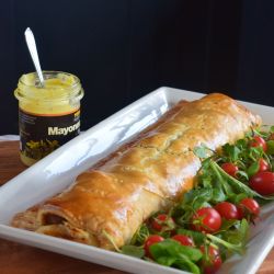 Giant Mustard Sausage Roll