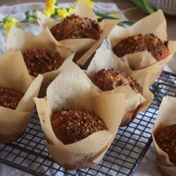 Apple and Ginger Granola Muffins