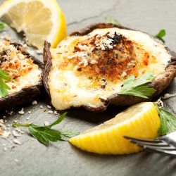 Baked Cheesy Mushrooms