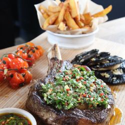 Yorkshire Rapeseed Oil Tomahawk Steak with Chimichurri Sauce Recipe