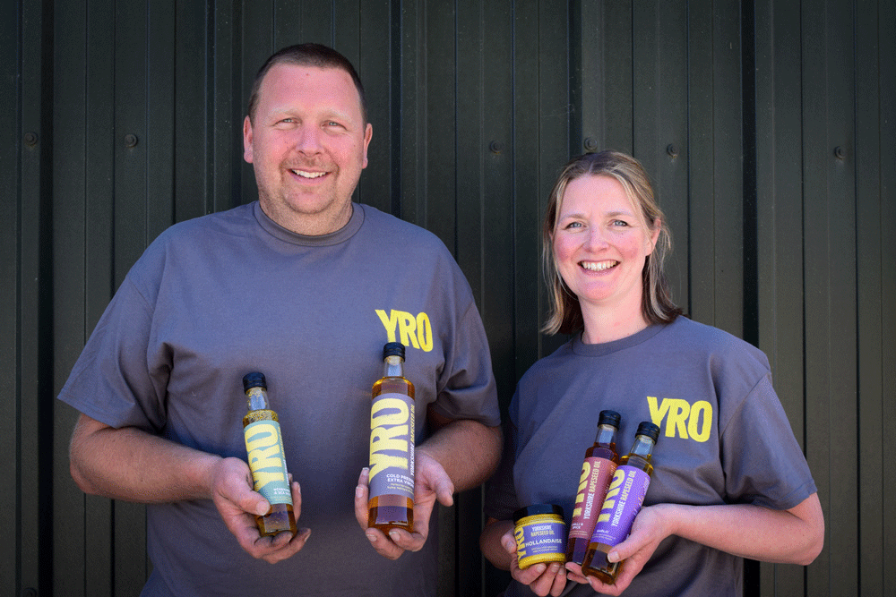 Adam & Jennie with our new bottles