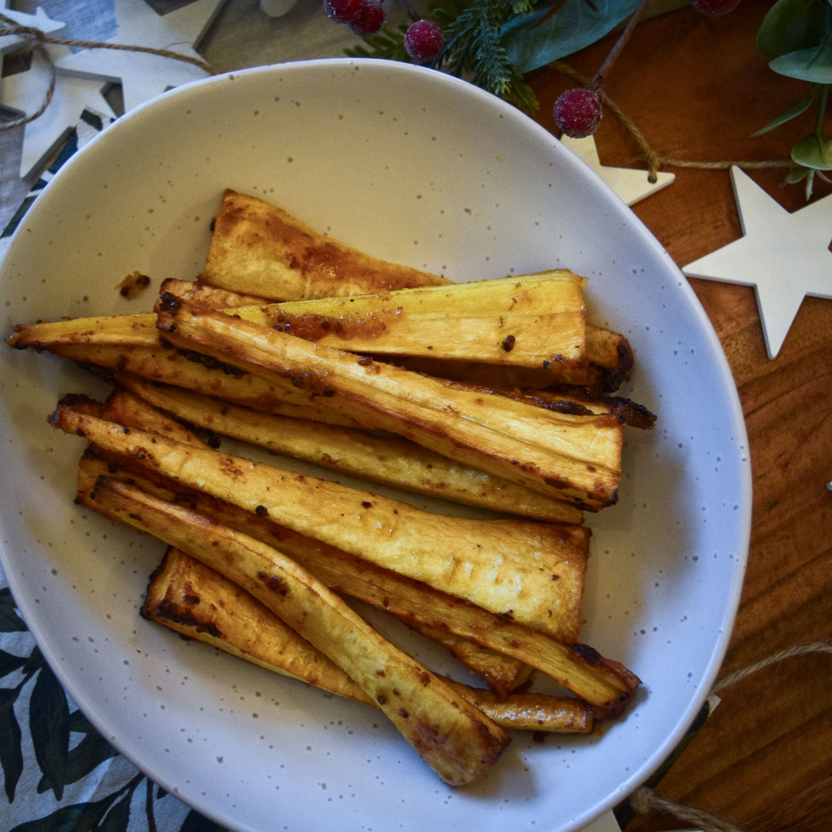 Honey & Mustard Parsnips