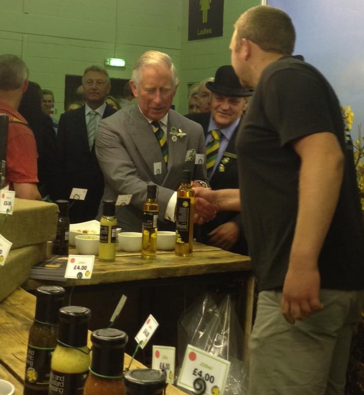 Adam meeting HRH Prince Charles Adam meeting HRH Prince Charles