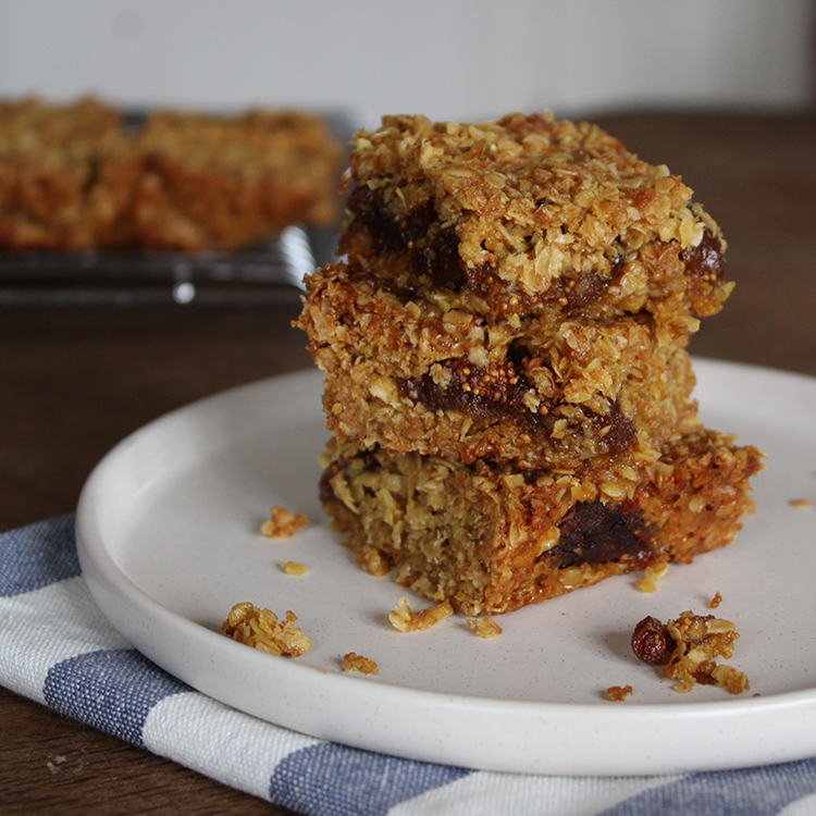 STICKY FIGGY FLAPJACKS