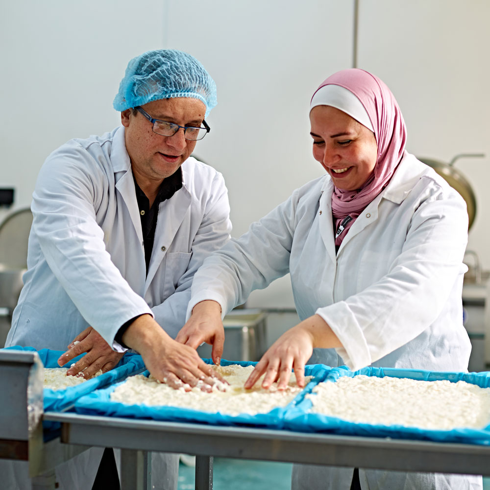 Razan and Raghid from Yorkshire Dama Cheese