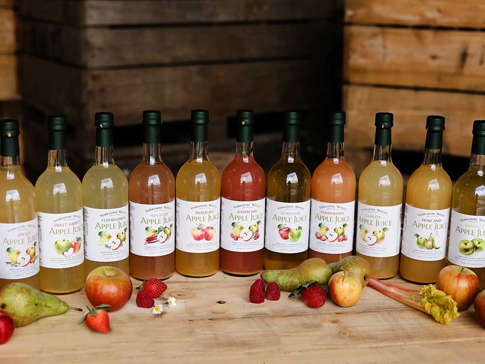 Yorkshire Wolds Apple Juice Co Product Range